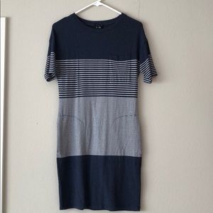 Theory stretchy knit t-shirt dress